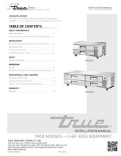 True TRCB-82-84 Installation Manual