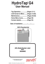 Zenith 802006NZ User Manual