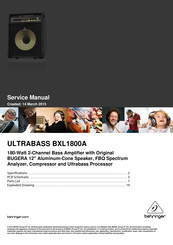 Behringer ULTRABASS BXL1800A Service Manual