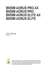 Gigabyte B650M AORUS ELITE AX User Manual