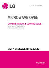 LG LMF1245SW Owner's Manual & Cooking Manual