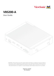 ViewSonic ViewBoard Box VBS200-A User Manual