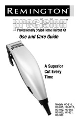Remington Precision Trimming HC-930 Use And Care Manual