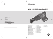 Bosch Professional GSA 18V-28 Original Instructions Manual