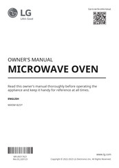 LG MVEM1825D Owner's Manual