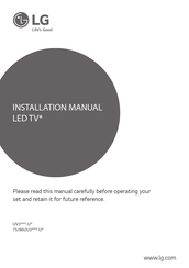 LG 75/86UU3 U Series Installation Manual