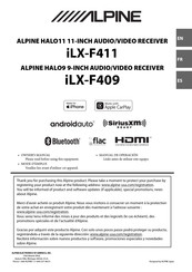 Alpine HALO iLX-F411 Owner's Manual