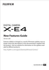 FujiFilm FF200002 New Features Manual