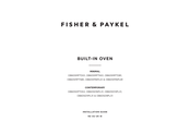 Fisher & Paykel MINIMAL OB60SM16PLB1 Installation Manual