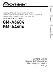 Pioneer GM-A6604 Owner's Manual