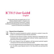 LG CT815 User Manual