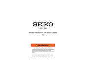 Seiko 8A50 Instructions Manual