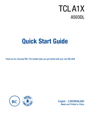 TCL A1X Quick Start Manual