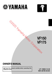 Yamaha VF175 Owner's Manual