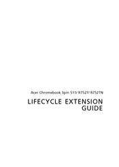 Acer Chromebook Spin R752TN Lifecycle Extension Manual