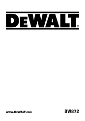 DeWalt DW872-QS Instructions Manual