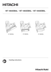 Hitachi NT1865DBSL Handling Instructions Manual