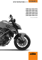 KTM 1290 Super Duke R EU 2015 Setup Instructions