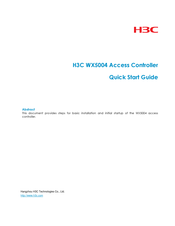 H3C WX5004 Quick Start Manual