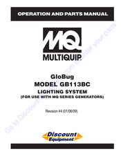 MULTIQUIP GloBug GB113BC Operation And Parts Manual