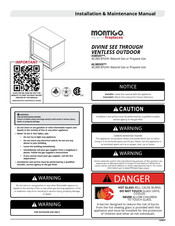 Montigo H38SVON Installation & Maintenance Manual