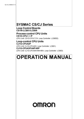 Omron CJ1G-CPU45P Operation Manual