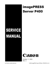 Canon P 400 Service Manual