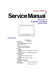 Panasonic CT 30WX52 Service Manual