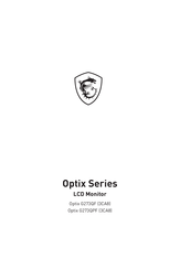 MSI Optix G273QPF3CA8 Manual