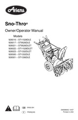 Ariens ST9526DLE Owner's/Operator's Manual