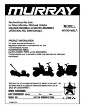 Murray 461004x92A Product Information