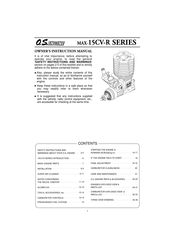 O.S. engine MAX-15CV-R Series Owner's Instruction Manual
