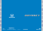 Honda 2016 Odyssey Owner's Manual