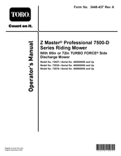 Toro 72027 Operator's Manual