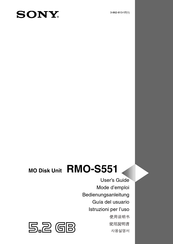 Sony RMO-S551 User Manual
