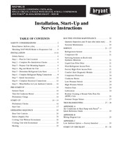Bryant 569J 08H Series Installation, Start-Up And Service Instructions Manual