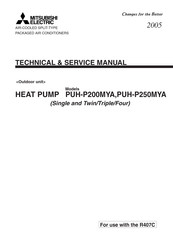 Mitsubishi Electric PUH-P200MYA Technical & Service Manual