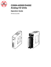 Omron C200H-AD002 Operation Manual