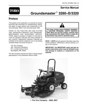 Toro Groundsmaster 3280-D Service Manual