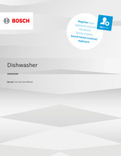 Bosch 300 DLX Series Use And Care Manual