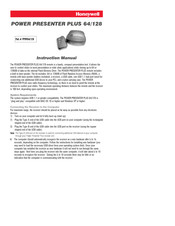 Honeywell POWER PRESENTER PLUS 64/128 Instruction Manual
