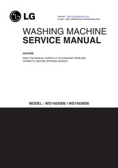 LG WD14030D6 Service Manual