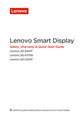 Lenovo Smart Display SD-8501F Quick Start Manual