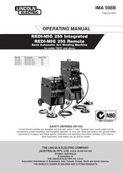 Lincoln Electric REDI-MIG 255 Integrated Operating Manual