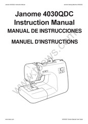 Janome 4030QDC Instruction Manual