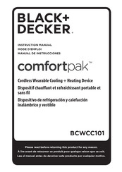 Black & Decker comfortpak BCWCC101 Instruction Manual