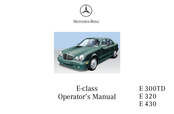 Mercedes-Benz E-class 300TD 1998 Operator's Manual