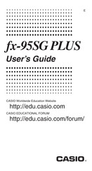 Casio fx-95SG PLUS User Manual