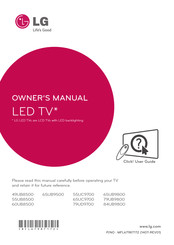 LG 79UD9700 Owner's Manual