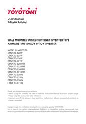 Toyotomi CTN/CTG-328W User Manual